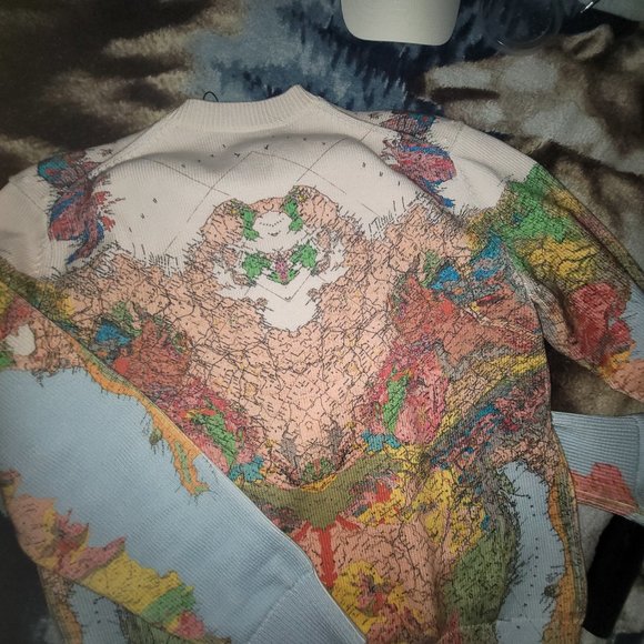 Burberry Map Print Cotton Sweater - Picture 4 of 4